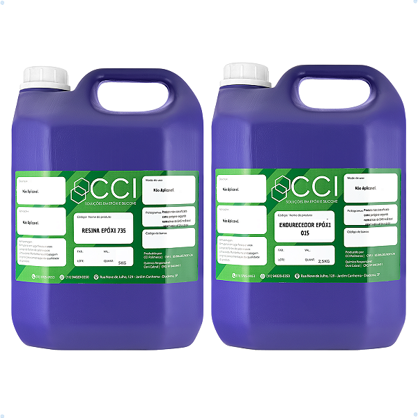 Kit Resina Epóxi 735 com Endurecedor 015 7,5kg