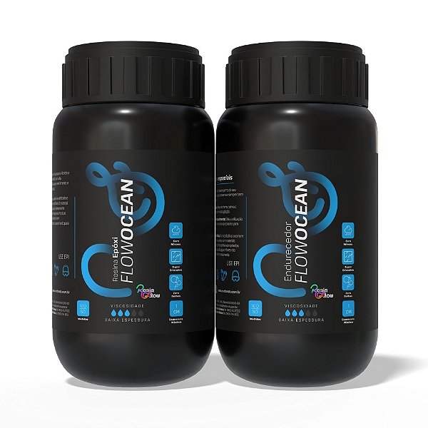 Resina Epoxi Rígida FlowOcean Média Viscosidade 450g