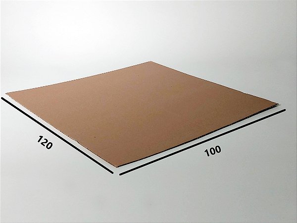 Chapa de Papelão Ondulado 120x100cm 05 unidades - Onda Simples