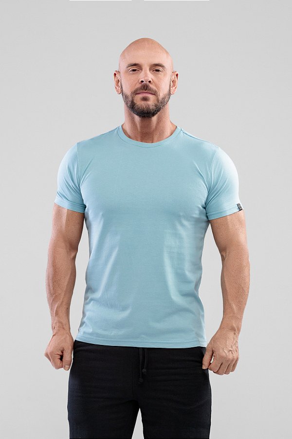 CAMISETA MASCULINA BÁSICA VERDE ATLÂNTICO- ALPHY