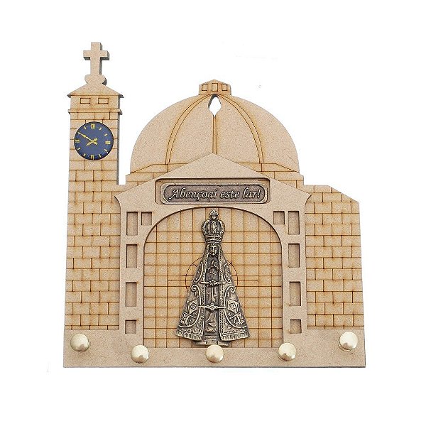 Porta Chave Nossa Senhora Aparecida em MDF