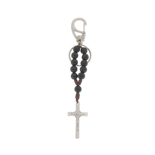 Chaveiro Dezena de São Bento com Mosquete - Preto