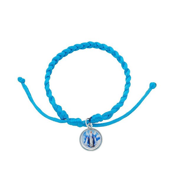 Pulseira Nossa Senhora das Graças Trançada