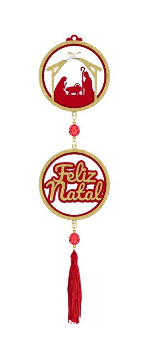 Adorno Feliz Natal Vermelho