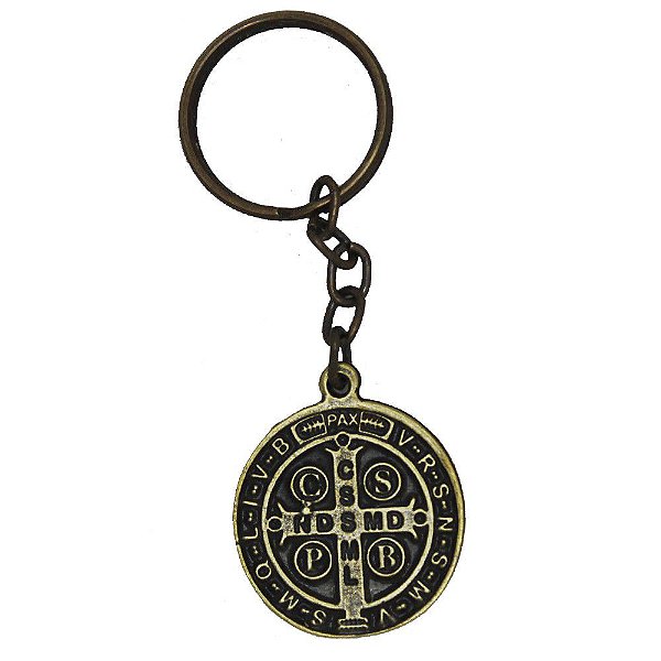 Chaveiro de São Bento Ouro Velho 45mm