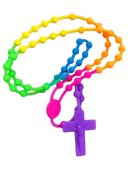 Terço de Silicone Colorido (Unidade)