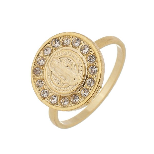 Anel de São Bento com Strass