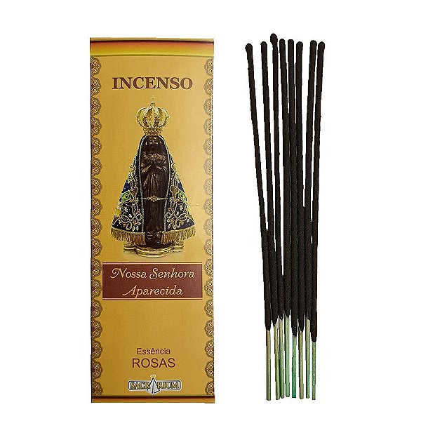 Incenso em Vareta de Nossa Senhora Aparecida com Aroma de Rosas