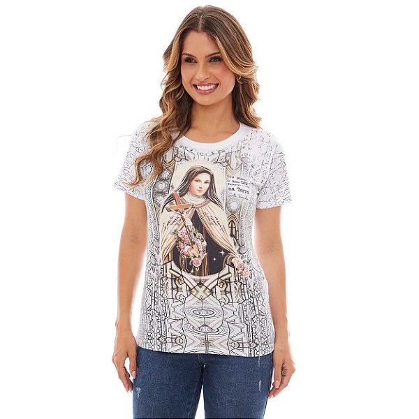 Baby look Santa Teresinha do Menino Jesus DV12517