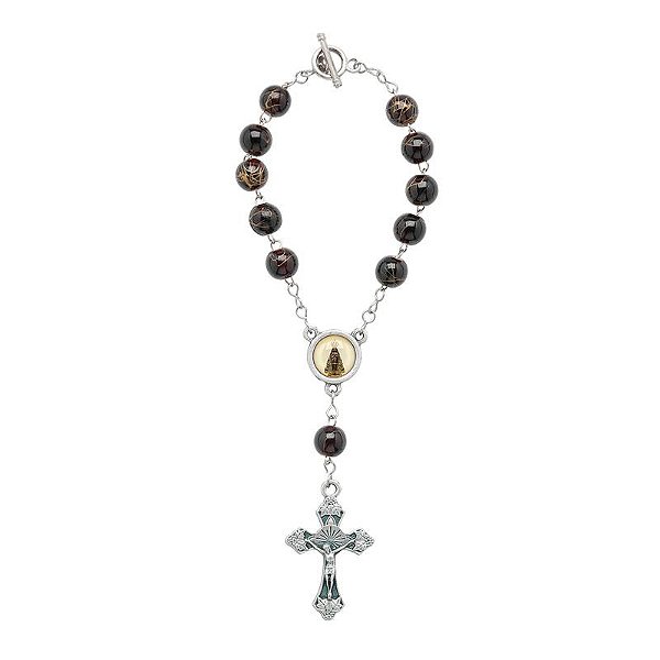 Dezena para Carro de Nossa Senhora Aparecida e Cristóvão Com Fecho Mesclada 8mm