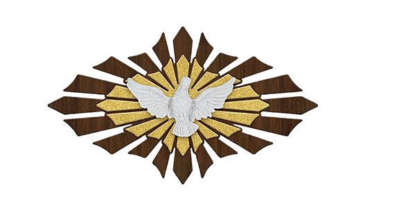 Divino Espírito Santo para Parede em MDF 25cm