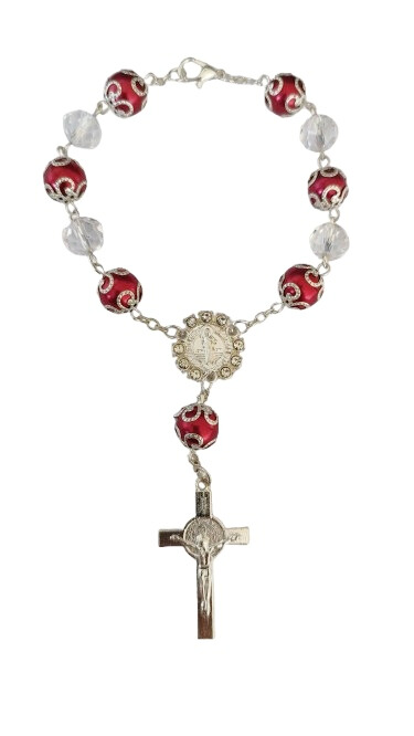 Dezena de Carro de São Bento 10mm Vermelho - Lembrancinha