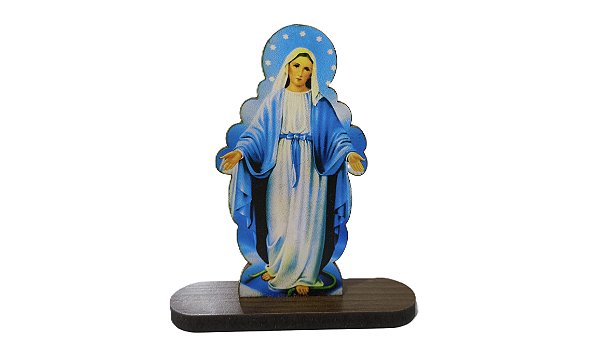 Adorno Pedestal de Nossa Senhora das Graças 9cm