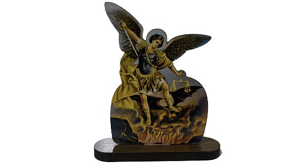 Adorno Pedestal de São Miguel Arcanjo 9cm
