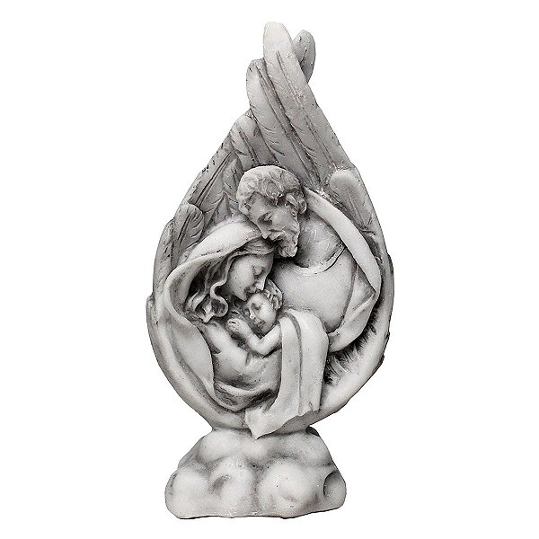 Imagem de Sagrada Família de Mármore Asa - 14 cm