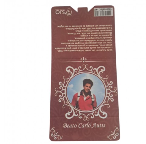 Medalha Carlo Acutis Dourado com Cartão