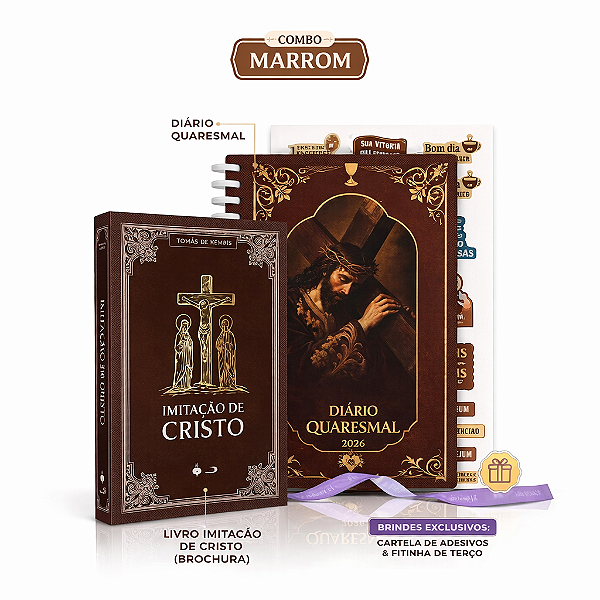 Combo Quaresmal Instituto Hesed 2026 - Marrom