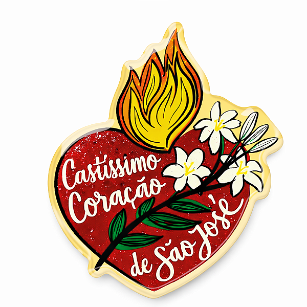 Adesivo de Castíssimo Coração de São José