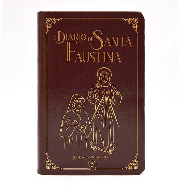 Livro Diário de Santa Faustina - Bolso - Capa em Material sintético marrom