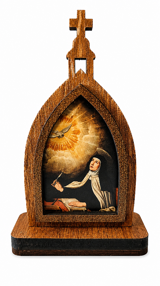 Mini Capela de Santa Teresa d'Ávila em MDF 10cm