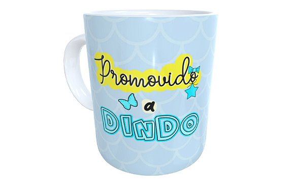 Caneca promovido a dindo padrinho de crisma consagração