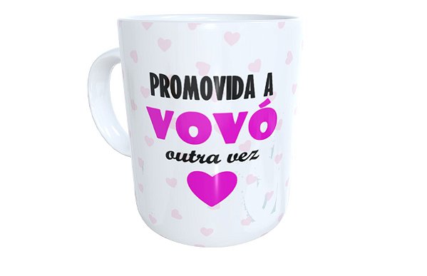 Caneca promovida a vovó outra vez presente dia dos avós