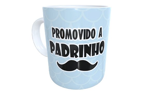 Caneca de cerâmica promovido a padrinho consagração crisma