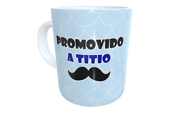 Caneca de cerâmica promovido a titio presente criativo