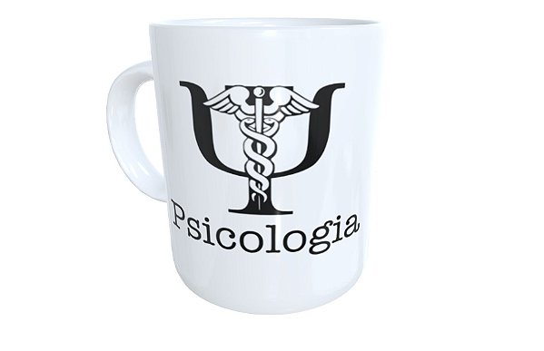 Caneca de cerâmica faculdade de psicologia presente criativo
