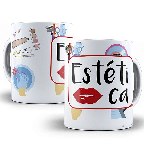 Caneca estética presente faculdade profissão esteticista