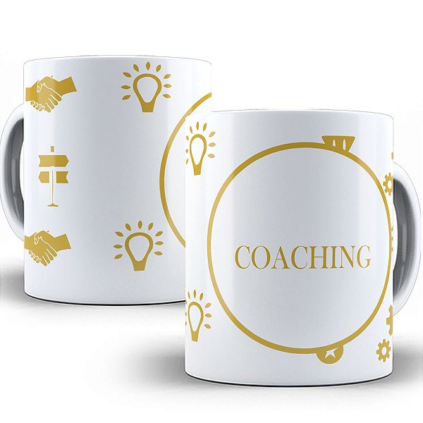 Caneca presente profissão coach pronta entrega criativo