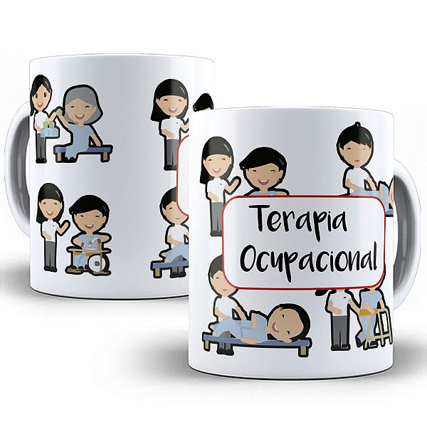 Caneca profissão terapia ocupacional presente criativo