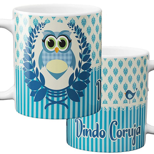 Caneca dindo com qualquer nome da criança personalizado