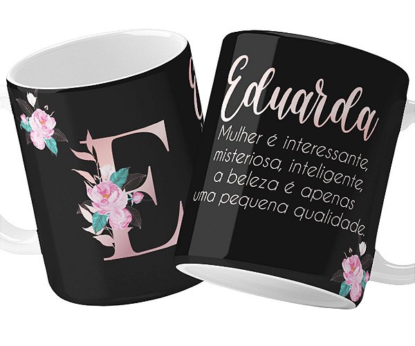 Caneca com frase motivadora presente personalizado com nome