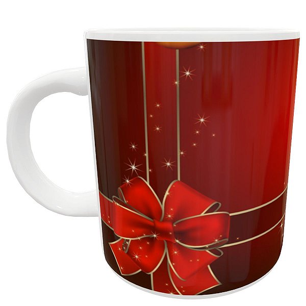 Caneca presente de natal criativo festa embrulho