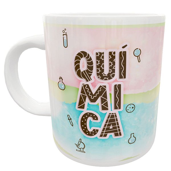 Caneca curso de química presente faculdade profissão