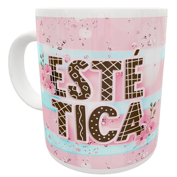 Caneca curso estética presente esteticista faculdade