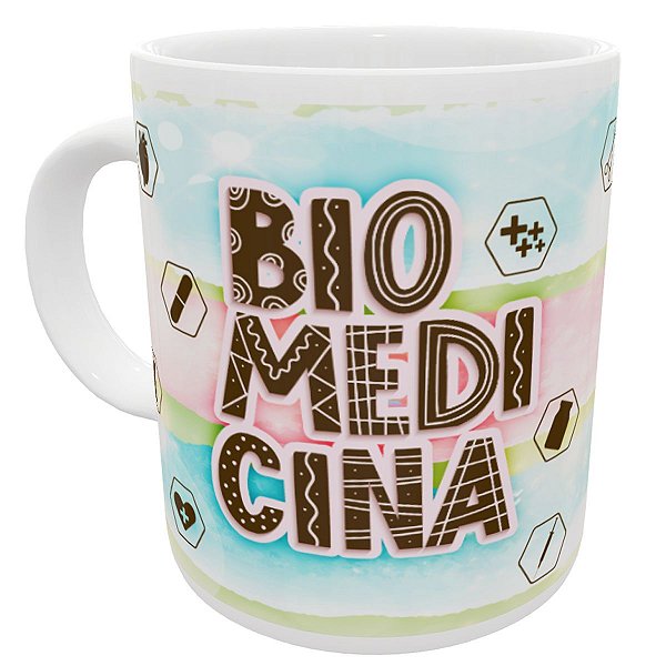 Caneca profissão biomedicina presente biomédico faculdade