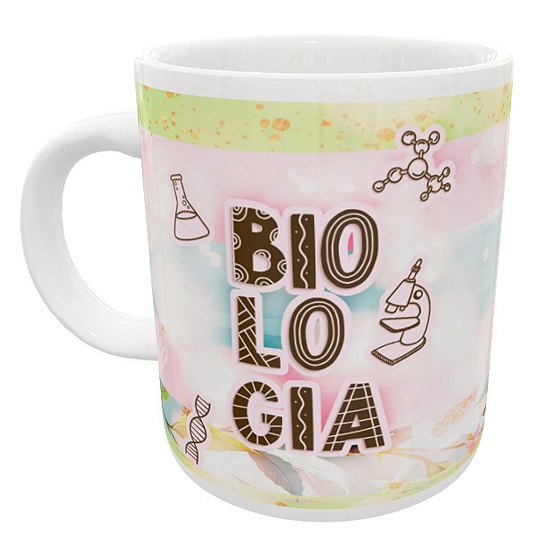 Caneca profissão biologia presente biólogo bióloga