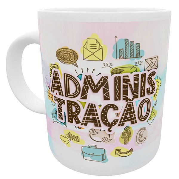 Caneca profissão administração presente adm faculdade curso