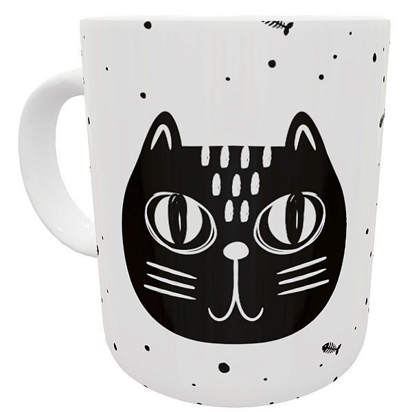 Caneca mãe de gato presente love cat pai de pet