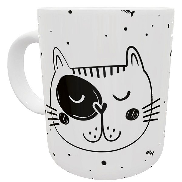 Caneca I love cat eu amo gato presente pai/mãe de pet