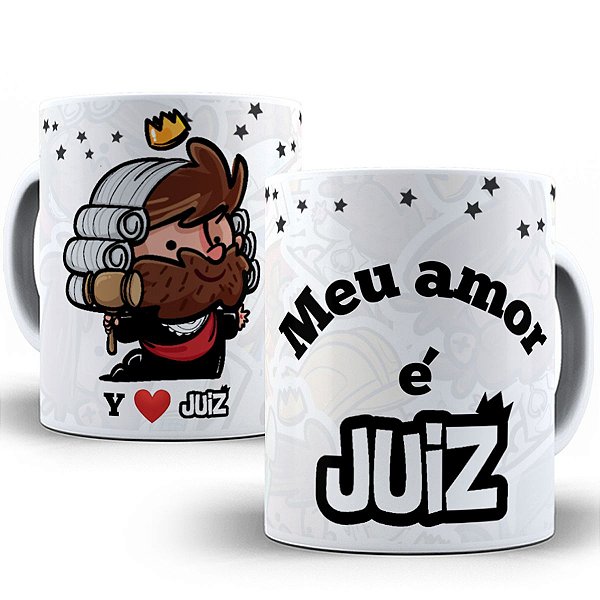 Caneca meu amor é juiz presente fofo dia dos namorados