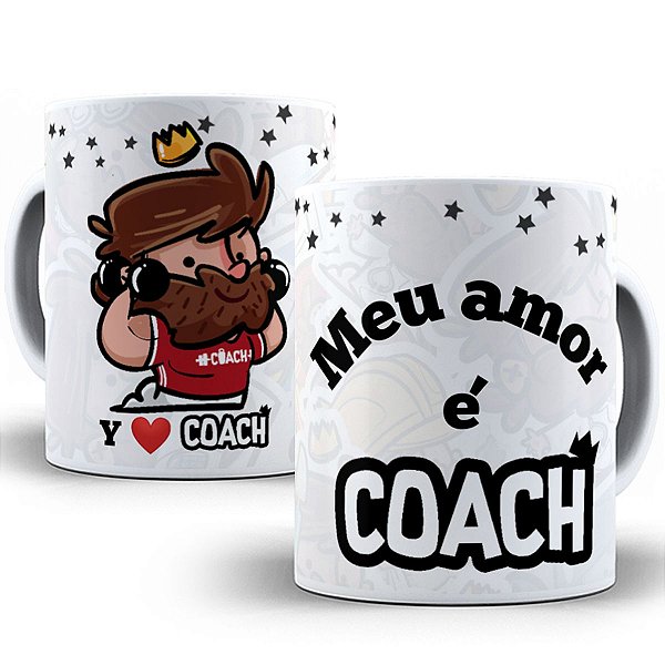 Caneca meu amor é coach presente fofo dia dos namorados