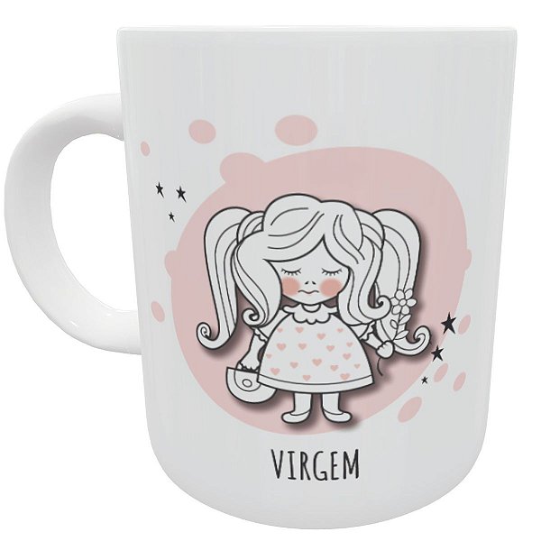 Caneca signo virgem presente criativo horoscopo astrologia
