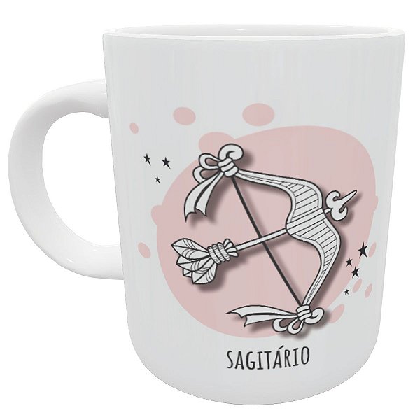 Caneca signo sagitário presente horoscopo astrologia