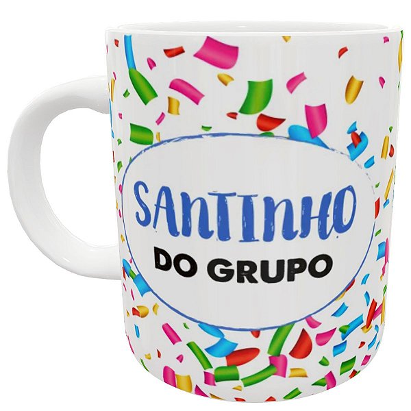 Caneca santinho do grupo presente divertido engraçado