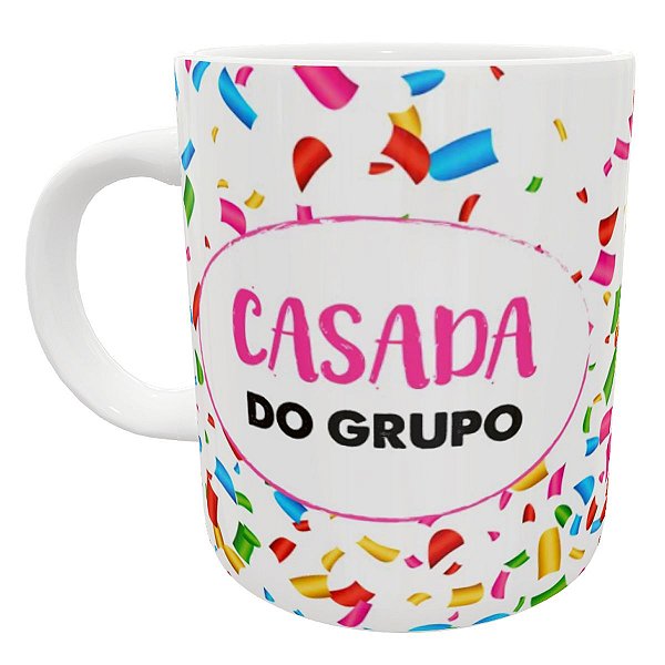 Caneca casada do grupo presente divertido engraçado zap