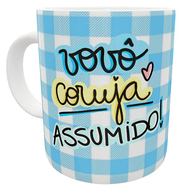 Caneca vovô coruja assumido presente divertido dia dos avós