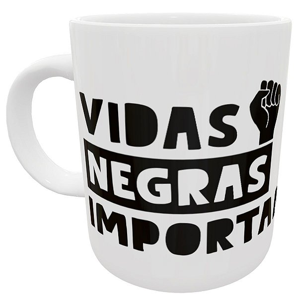 Caneca vidas negras importam black lives matter presente